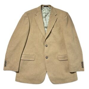 Andrew Fezza Men’s Camel Hair Beige Sports Coat Blazer 41R